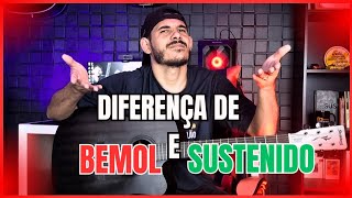 Qual a diferença de SUSTENIDO e BEMOL  Expliquei nesse vídeo [upl. by Eartnoed]