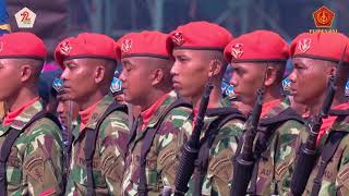 Upacara HUT TNI ke 72 Di Cilegon Banten Tahun 2017 [upl. by Nalhsa]