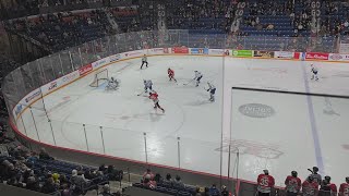 Niagara IceDogs Ryan Roobroeck franchise record breaking goal against the Mississauga Steelheads [upl. by Yelena59]