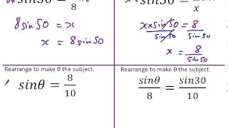 Trig  Rearranging trig equations [upl. by Ferne]