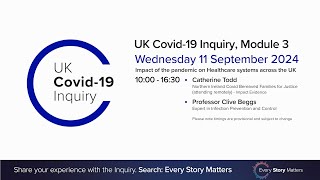 UK Covid 19 Inquiry  Module 3 Hearing  11 September 2024 AM [upl. by Nuahsel529]