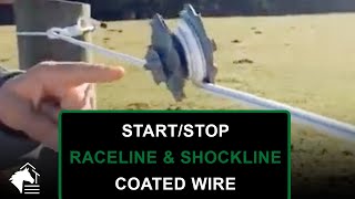 RAMM Flex Fence Coated Wire – How to StartandStop Shockline amp Raceline Fence Rails [upl. by Weirick]