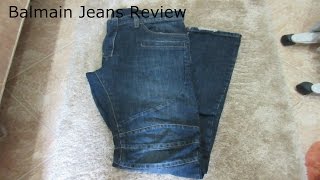 Dark Blue Balmain Jeans Review [upl. by Etteniotna]