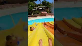 Multitrack WaterSlide at Hydromania WaterPark Rome Italy shorts [upl. by Tseng]