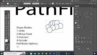 07Illustrator  Pathfinder  Clipping Mask  Compound Path  Unite Intersect Divide Trim Merge [upl. by Yllib]