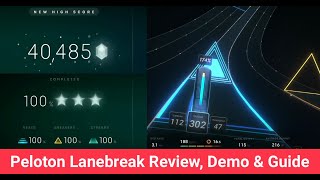 Peloton Lanebreak Review  A demo of the Peloton Video Game Overview amp Guide to Peloton Lanebreak [upl. by Briscoe]