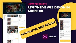 Responsive Web Design in Adobe XD How to Convert Website Design Into Mobile View In Adobe XD [upl. by Eillor410]