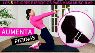 3 Ejercicios para Aumentar Masa Muscular en Piernas Rápidamente en Casa  ADIÓS PIERNAS DELGADAS [upl. by Seem532]