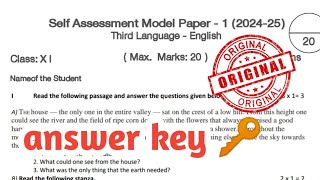 🥳10th class self assignment english viral question paper answer key 2024 ll [upl. by Ynohtnaleahcim133]