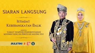 PENUH Keberangkatan Balik YDP Agong XVI  30 Januari 2024 [upl. by Enawyd]