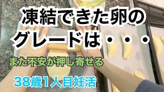 【不妊治療】凍結した卵のグレードは〇〇｜また不安が押し寄せる｜不安を紛らわすためにクリームパン作った日｜38歳1人目妊活中｜アラフォー夫婦 [upl. by Naig885]