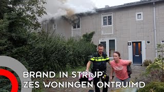 Brand in huis Strijp zes woningen ontruimd [upl. by Karry878]