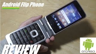 REVIEW ZTE Cymbal T  Android Flip Phone Smartphone [upl. by Anaicilef]