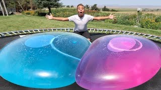 Giant Water Wubble Bubble Super Wubbles Balloon Bubble Ball Never Pops Adventure 2018 [upl. by Eerrehc108]