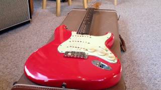 1963 Dakota Red 1962 Fiesta Red Original Fender Strat Review wwweddievegascom [upl. by Anica]