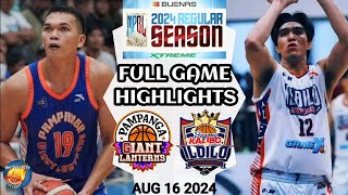 MPBL HIGHLIGHTS  PAMPANGA GIANT vs ILOILO UNITED ROYALS  AUGUST 16 2024 mpbl [upl. by Redfield920]