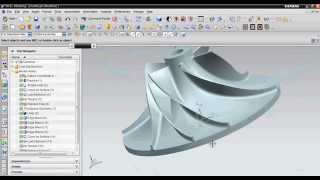 Siemens NX Impeller CAD Modelling [upl. by Notsew977]