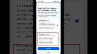 Facebook Account Delete Kaise Kare  How to delete a facebook account Permanently  shorts [upl. by Grannias82]