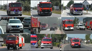 PrimeurGrootWaterTransport Brandweer HVZ Waasland met spoed naar een industriebrand in Stekene [upl. by Timmi]