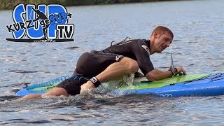 Aufs SUPBoard steigen  Flachwasser amp Tiefe Gewässer  Tutorial kurzgeSUPt 14 [upl. by Ralyt862]