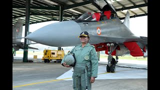 President Murmu takes a sortie on the Sukhoi 30 MKI fighter aircraft at the Tezpur Air Force Station [upl. by Neelahtak482]