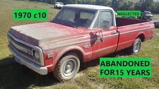 1970 c10 truck FORGOTTEN amp ABANDONED FOR 15 years [upl. by Reisinger]