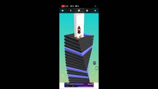 Stack Ball 🏈 World Record 4097636 Score 👍😰 shortslibe trendinlive stacklive viralstack [upl. by Eelak]