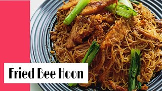 Fried Bee Hoon Chinese Style Rice Vermicelli  Bihun Goreng Chinese Style  炒米粉 [upl. by Nahsab]