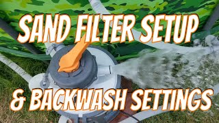 Bestway Sand Filter Setup amp Backwash Instructions Manual Flowclear Pump Installation Settings [upl. by Olin]