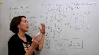 Intro to Control  63 StateSpace Model to Transfer Function [upl. by Barby953]