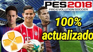 PES 2018 100 Actualizado para la ppsspp  PSP [upl. by Aluin657]