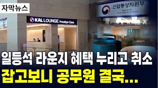 공항 일등석 라운지 혜택만 누리고 취소 33차례 꼼수 부리다 알고보니 공무원 [upl. by Aleil]