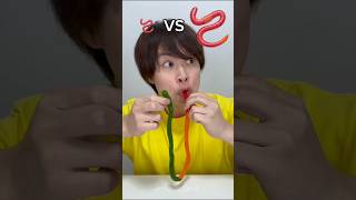 Big Worm Vs Small Worm Eating challenge 🤣shortstrendingytshortfoodchallengeviral [upl. by Olaf647]