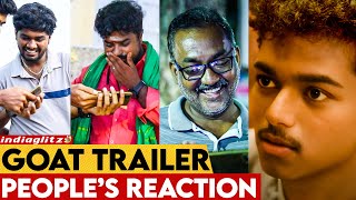 The GOAT Trailer Tamil Reaction Video  Thalapathy Vijay Venkat Prabhu Yuvan  Public Review [upl. by Enirak]