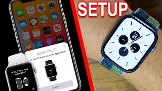 How To Setup The Apple Watch Series 7 With iPhone Beginners Guide [upl. by Netsew120]