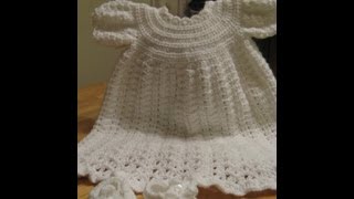 Crochet Christening Gown  Video 2 [upl. by Aubry]