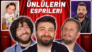 KOMEDYENLER ÜNLÜLERİN ESPRİLERİNİ İZLİYOR [upl. by Roban]