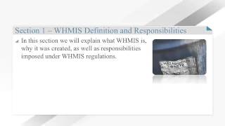 GHS WHMIS 2015 Online Course Preview [upl. by Yddor80]