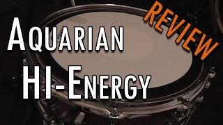 Aquarian HIENERGY Snare Drumhead Review  Sonor SClassix [upl. by Nahgrom429]