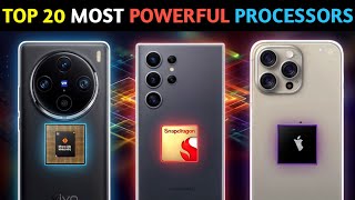 Top 20 MOST POWERFUL SMARTPHONE PROCESSORS in the world 2024 Dimensity 9300  A17 pro Technicopter [upl. by Flavian]