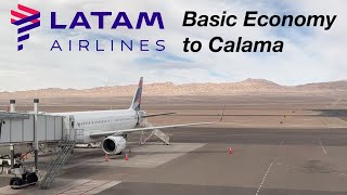 LATAM A321 Basic Economy  Santiago to Calama [upl. by Ilysa]