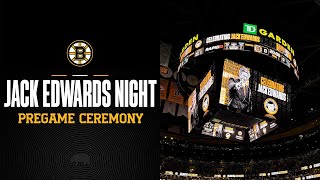 Bruins Honor Jack Edwards with Pregame Ceremony [upl. by Eldredge]