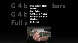 bob dylan  bob dylan’s 115th dream shorts guitar lesson [upl. by Llerreg328]