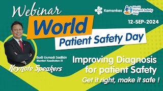 Webinar World Patient Safety Day  Improving Diagnosis for Patient Safety [upl. by Maryanne43]