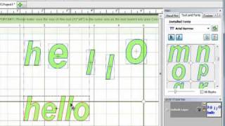 Make the Cut Software  Designing with Text and Fonts [upl. by Hsetirp]