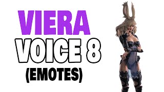 FFXIV Viera Voice 8 Emotes [upl. by Zurek]