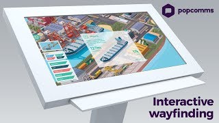 Exploring an interactive wayfinding map on a touchscreen experience [upl. by Coletta]