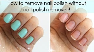 3 Ways To Remove Nail Polish WITHOUT Nail Polish Remover  Viki NailBeauty [upl. by Brinkema]