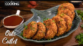 Oats Cutlet Recipe  Healthy Snacks Recipes  No Deep Fry Snacks  Veg Cutlet Recipe  Oats Recipe [upl. by Ormiston]