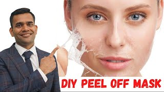 Instant facial Glow  Anti Ageing Peel Off Face Mask  My Reviews  DrVivek Joshi [upl. by Florio]